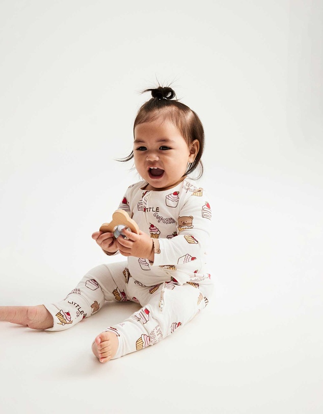 Cotton On Kids - Growie Long Sleeve Zip Romper