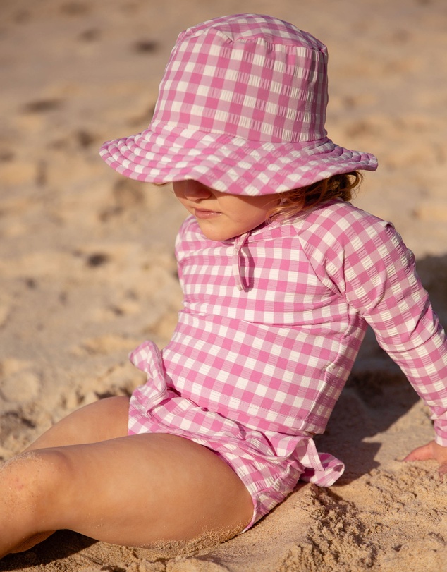 Purebaby - Printed Long Sleeve Rashie Set- Kids-Babies