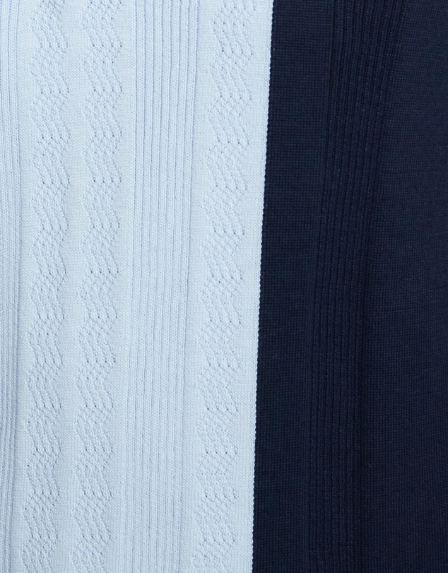 Ben Sherman - Textured Block Stripe Organic Cotton Polo