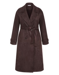 City Chic - Eliza Sueded Trench