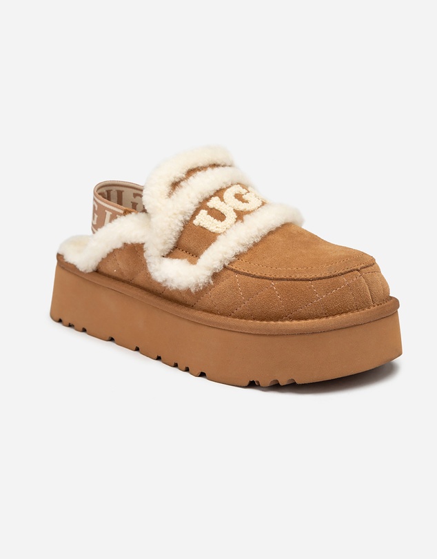 Ozwear Connection Uggs - Ugg Violet Matelassé Shearling Platform Slipper (Detachable Feature)