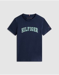 Tommy Hilfiger - Boys Logo Crew Neck Jersey T-Shirt - Teens