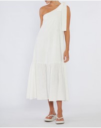 Amelius - Aruba Linen One Shoulder Dress