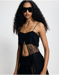 Lover - Malina Layered Lace Tunic Top