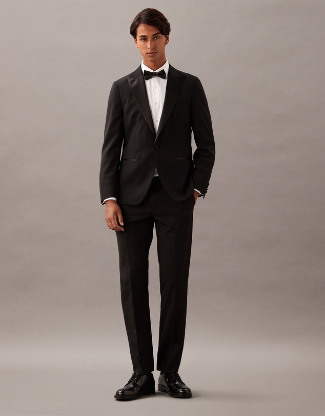 Calvin Klein - Grosgrain Lapel Wool Dinner Jacket