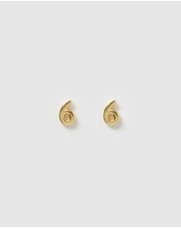 Izoa - Number 6 Stud Earrings
