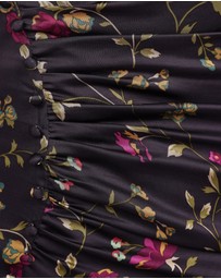 Petal & Pup - Lisbeth Midi Dress - Midnight Floral