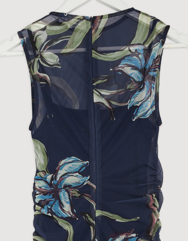 Revibe - Repaired AERE Skye Mesh Midi Dress - AU 8