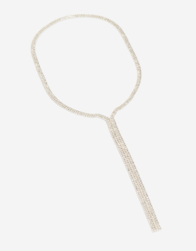 Lovisa - Silver Diamante Waterfall Y-Necklace