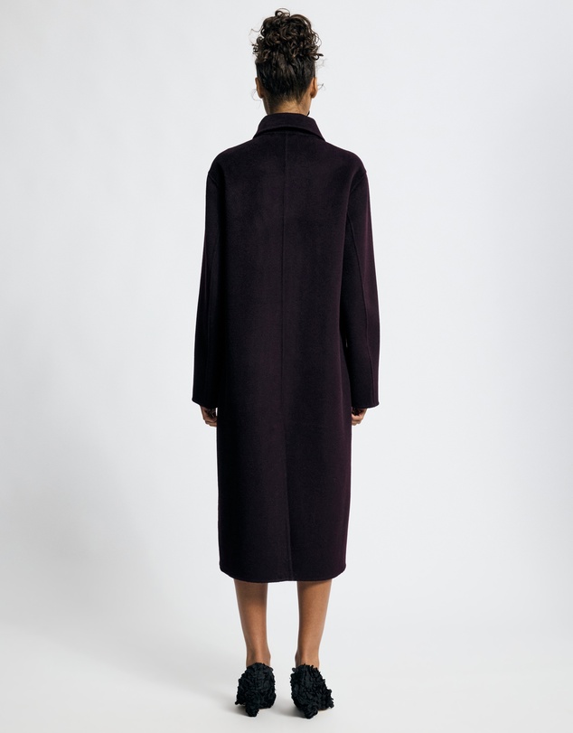 Lover - Gilda Wool Funnel Neck Car Coat