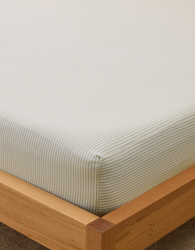 Sheet Society - Leo Washed Cotton Stripe Full Sheet Set