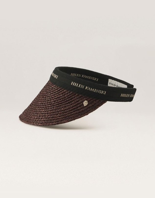 Helen Kaminski - Bianca 8 Raffia Logo Visor
