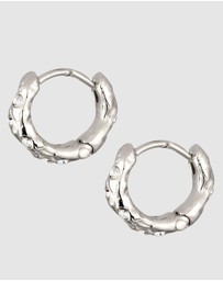Elli Jewelry - Earrings Hoops Crystal 925 Sterling Silver