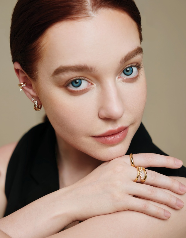 Ania Haie - Gold Curve Dome Band