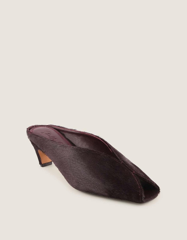 Shelly Shen - Cosmo Low Heels Burgundy