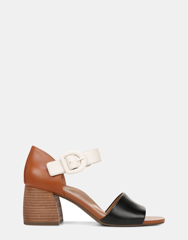 Vionic - Chardonnay Heeled Sandal - Tan/Black/Cream