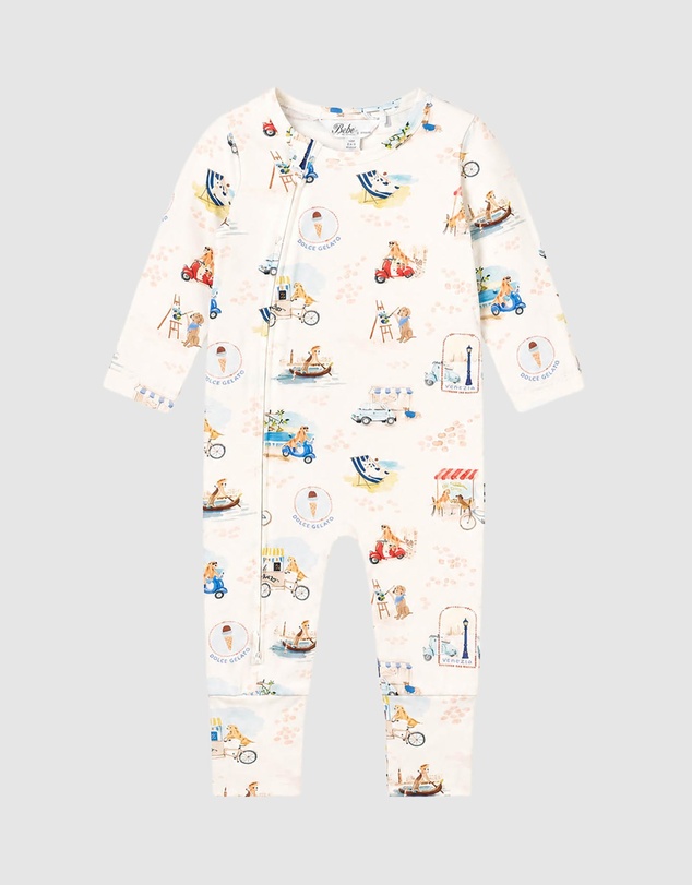 Bebe by Minihaha - Alexi Organic LS Zipsuit - Babies