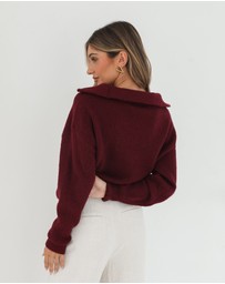 Esther & Co - Merete Knit - Bordeaux