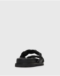 Betts - Havana Leather Braided Slides