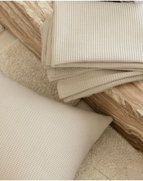 Bambury - Milo Waffle Square Cushion