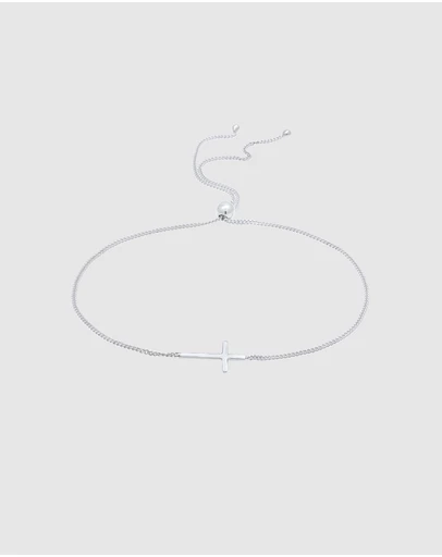 Elli Jewelry - Cross Bracelet in 925 Silver