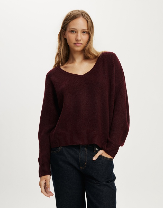 Cotton On - Softest Luxe Slouchy V Knit
