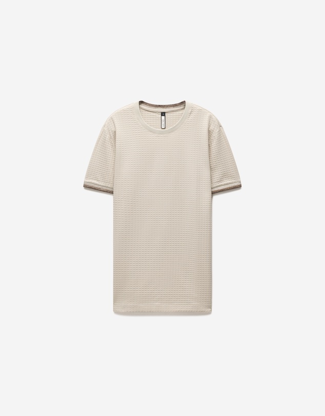 Calibre - Ombre Cuff Jacquard T-shirt Natural
