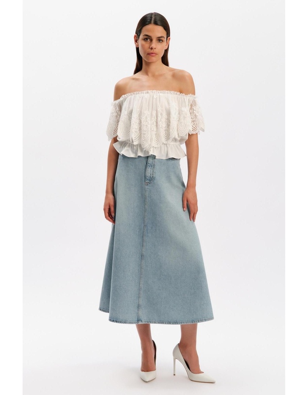 Bardot - Ivanka Lace Detail Top