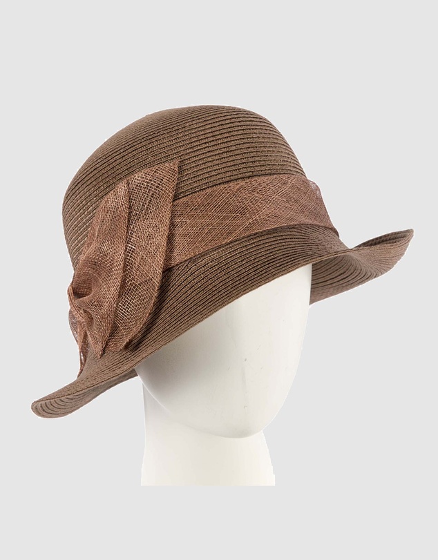 Max Alexander - Summer Brown Cloche Hat