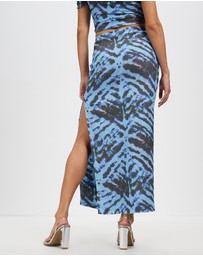 Third Form - Electric Tucked Maxi Skirt
