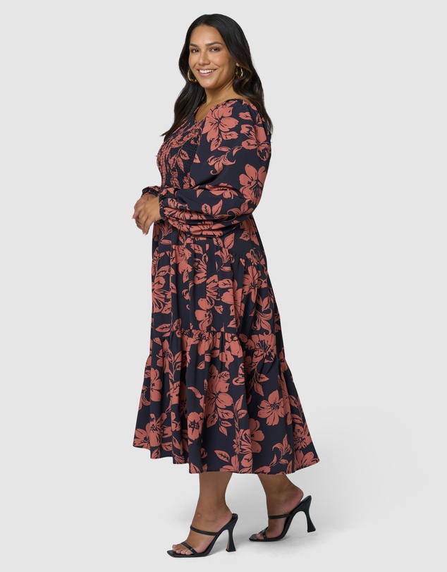 Something 4 Olivia - Lauren Asymmetric Midi Dress