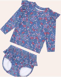 Huxbaby - Vintage Floral Two-Piece Swim Set - Babies-Teens