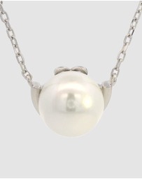 Georgini - Georgini Adagio Crescent Nine-2-Five Pearl Necklace Silver