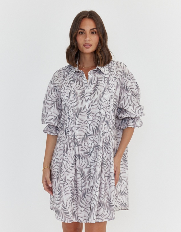 ALEXANDRA - Berken Dress Coco Leaf Print