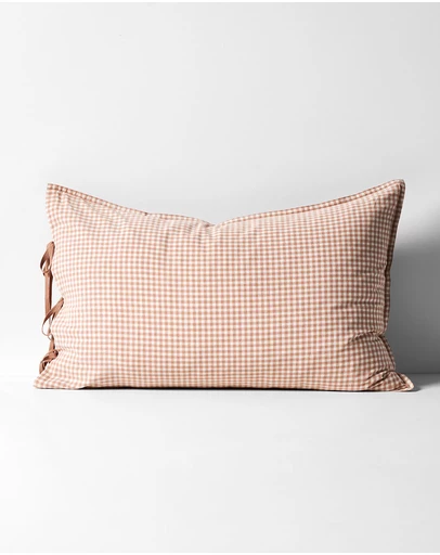 Aura Home - Mini Gingham Standard Pillowcase