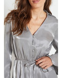 NEXT - Long Flutter Sleeve Mini Dress