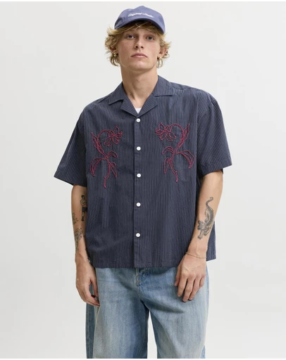 Jack & Jones - Joratocha Embroidery SS Shirt