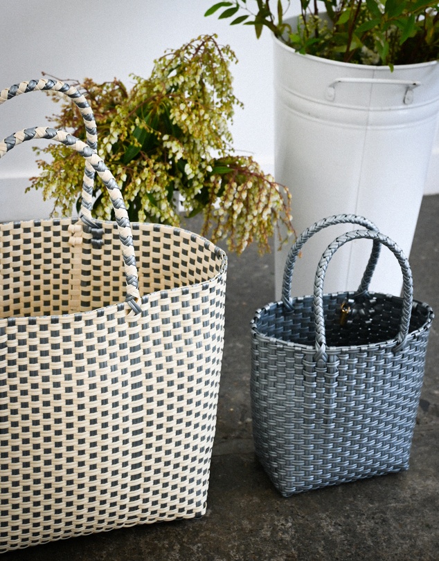 Mimmi Terra - Woven Micro Tote Argento