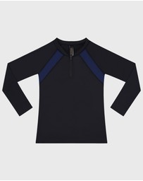 Aqua Blu Kids - Building Blocks Long Sleeve Rash Vest - Teens