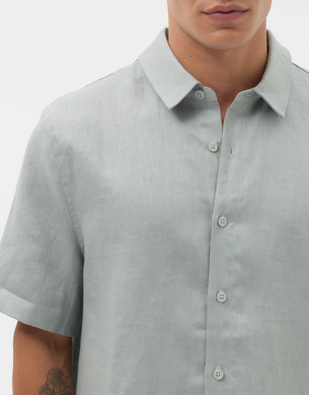 AERE - Euro Resort Linen Ss Shirt