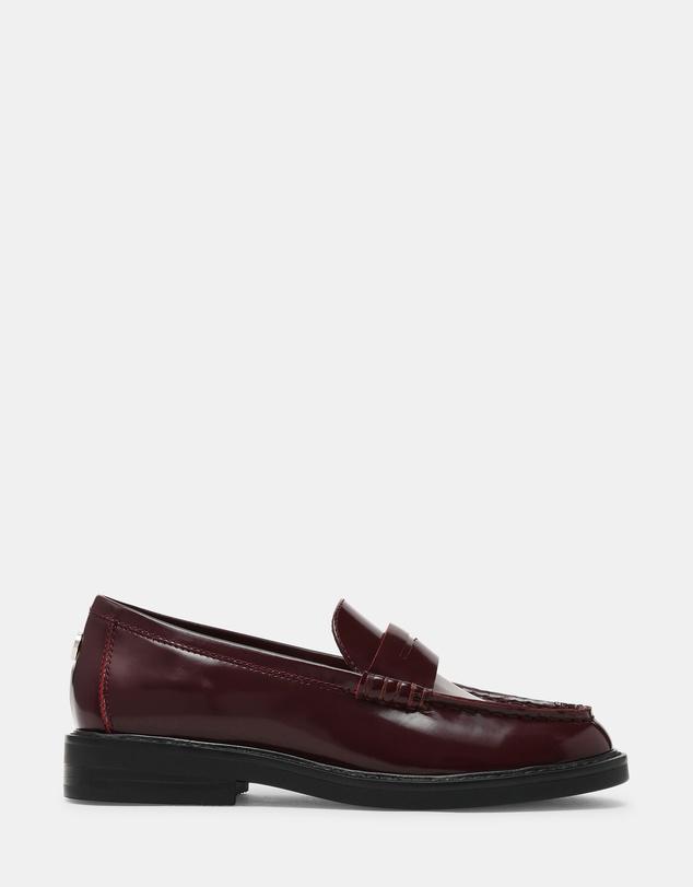 Steve Madden - Adison Wine Leather Loafers