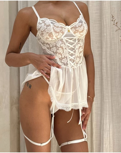 One Empire - Valerie White Babydoll