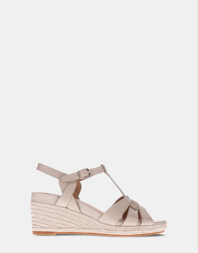 Mia Vita - Diva Wedge Sandal - Beige