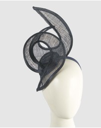 Max Alexander - Navy Sinamay Racing Fascinator