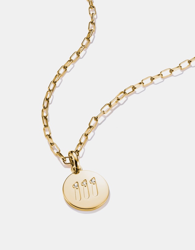 THOMAS SABO - THOMAS SABO Connect Charm angel number 111 with stones Gold