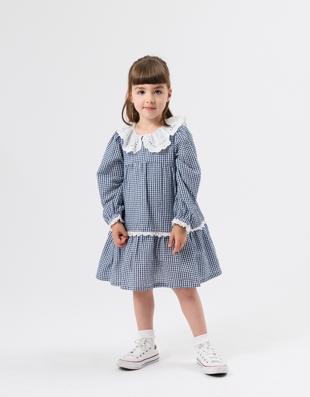 Goldie + Ace - Gingham Collared Dress - Babies-Kids