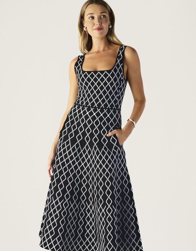 MOS The Label - Tropea Knit Midi Dress
