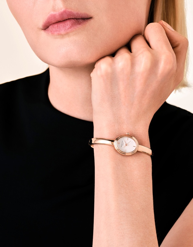 Rosefield - Studio Bangle Rose Gold-Tone Watch