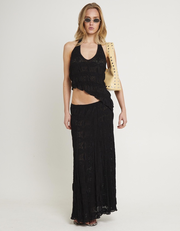 Subtitled - Amore Asymetric Textured Top