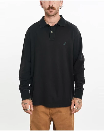 Vintage by The Real Deal - Pre Loved - Vintage Nautica Long Sleeve Polo Shirt